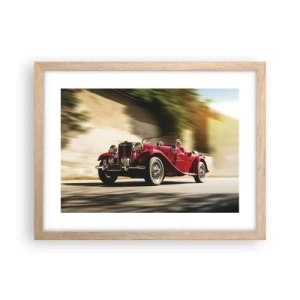 Plakát v rámu světlý dub - Krásnější než Níké Samothrácká - 40x30 cm