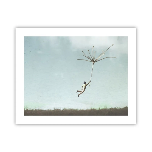 Plakát - Letající pampeliška - 50x40 cm