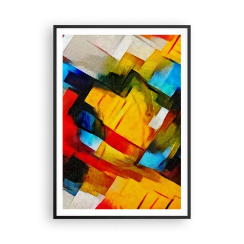 Plakát v černém rámu - Vícebarevné vrstvy - 70x100 cm