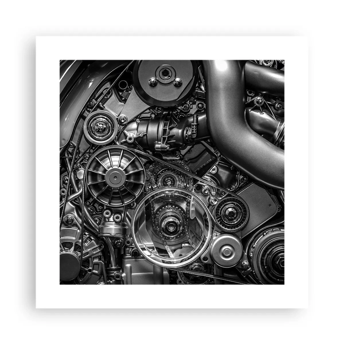Plakát - Poezie mechaniky - 40x40 cm