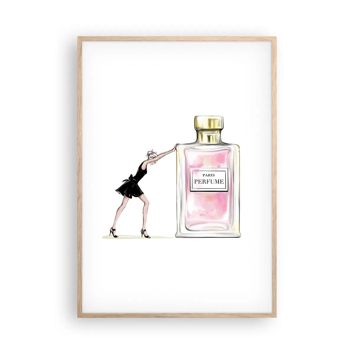 Plakát v rámu světlý dub - Podstata ženskosti - 70x100 cm