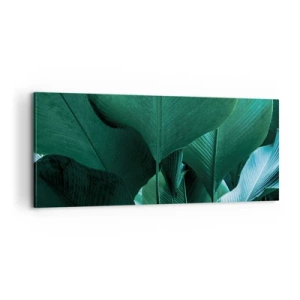 Obraz na plátně - Obrácené ke světlu - 100x40 cm