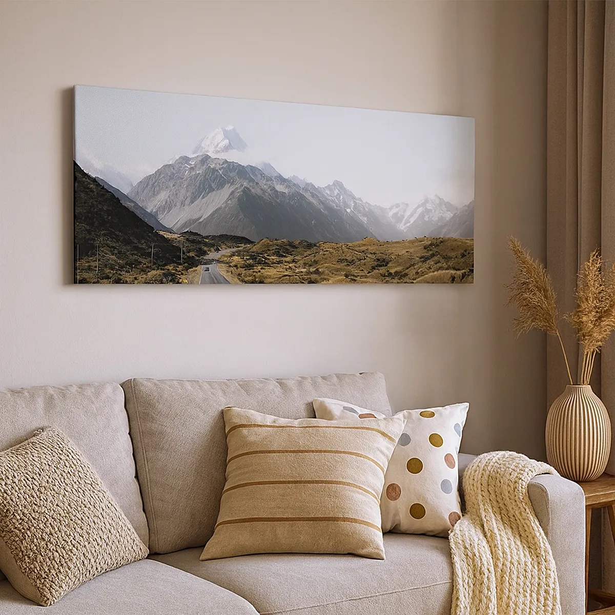 Obraz na plátně - Cesta do srdce hor - 30x30 cm