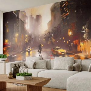 Fototapeta Premium Canvas - Ve světlech New Yorku - New York, Manhattan, Architektura - 100x70 cm
