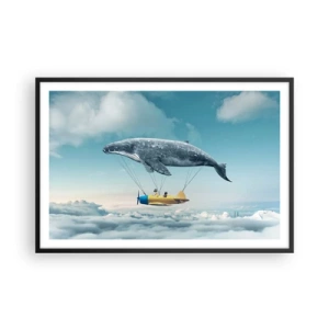 Plakát v černém rámu - Proč ne? - 91x61 cm