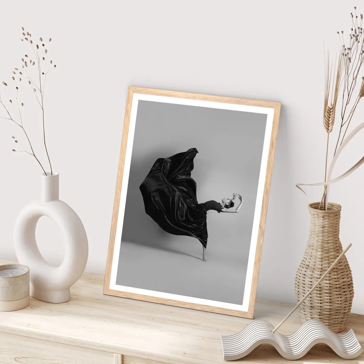 Plakát v rámu světlý dub - Okřídlený hudbou - 61x91 cm