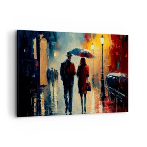 Obraz na plátně - Městská love story - 120x80 cm