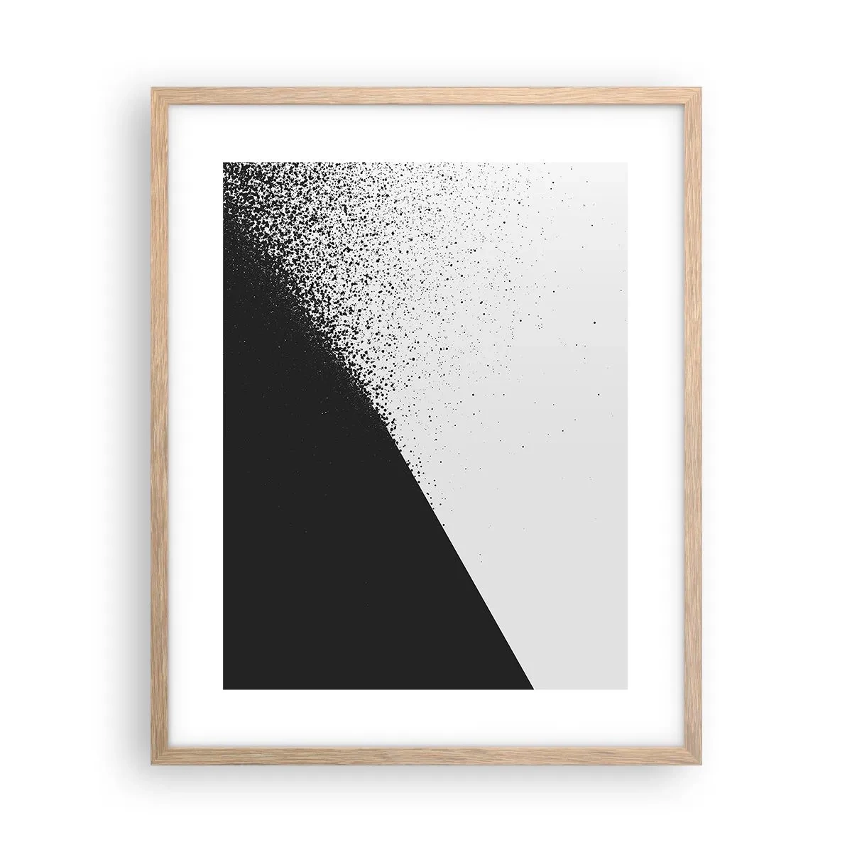 Plakát v rámu světlý dub - Rychleji a rychleji, více a více - 40x50 cm
