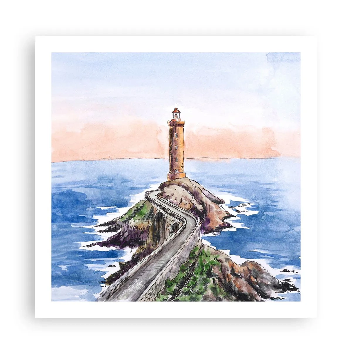 Plakát - Tváří v tvář moři - 60x60 cm