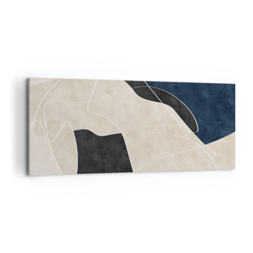 Obraz na plátně - Abstraktní kompozice – kontrast barev - 120x50 cm
