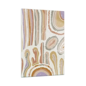 Obraz na skle - Barevné průřezy - 50x70 cm