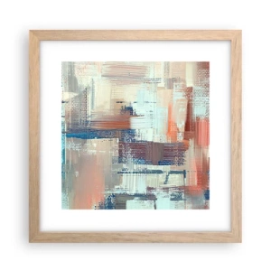 Plakát v rámu světlý dub - Dostat se ke světlu - 30x30 cm
