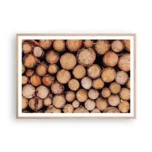 Plakát v rámu světlý dub - Nový začátek - 100x70 cm