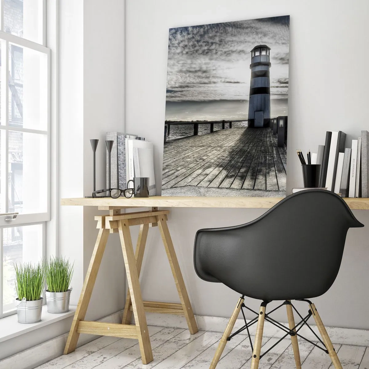 Obraz na skle - Námořníci, čekám na vás - 50x70 cm