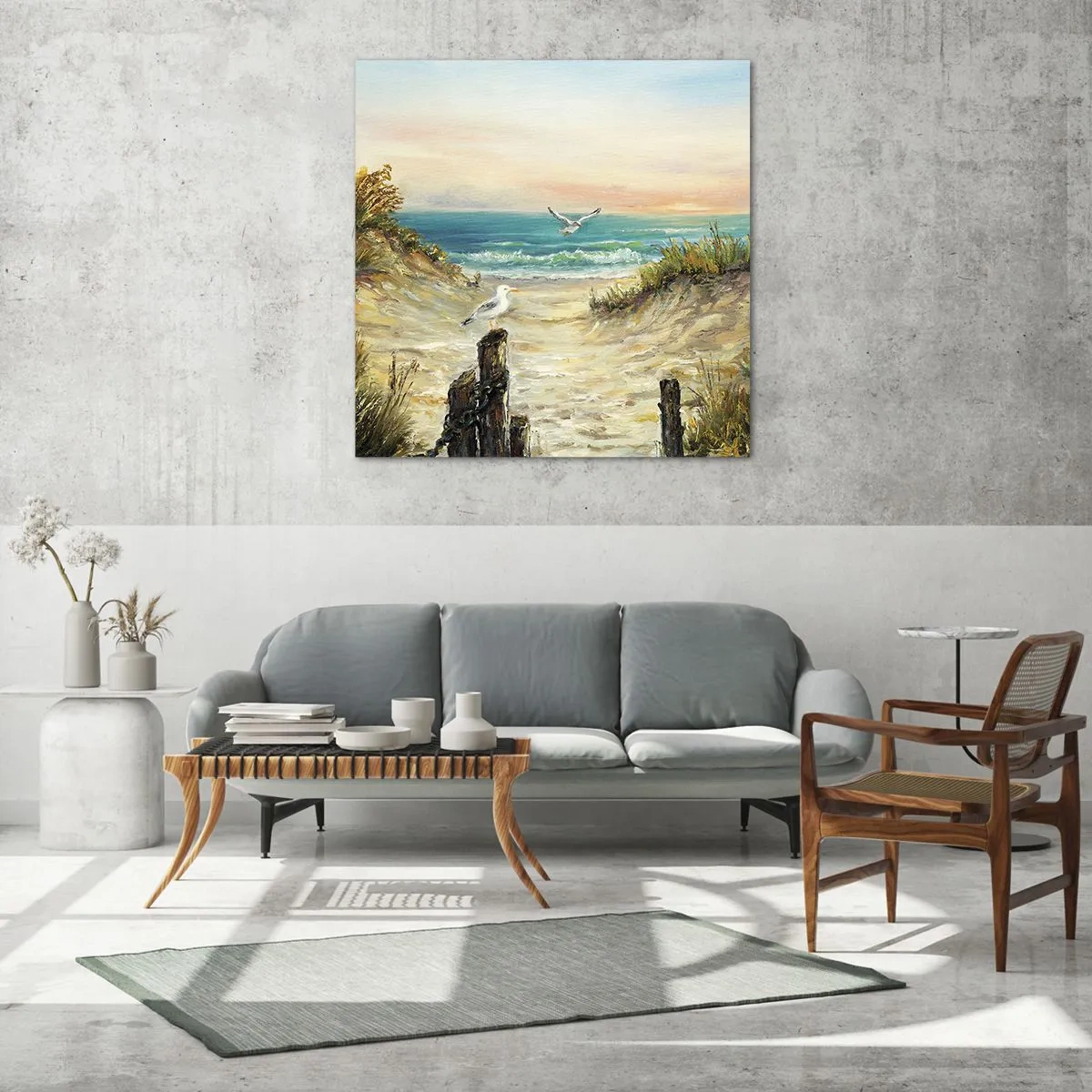 Obraz na skle - Bezvětří a samota - 60x60 cm