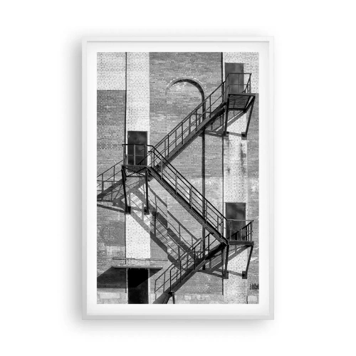 Plakát v bílém rámu - Industriální styl - 61x91 cm