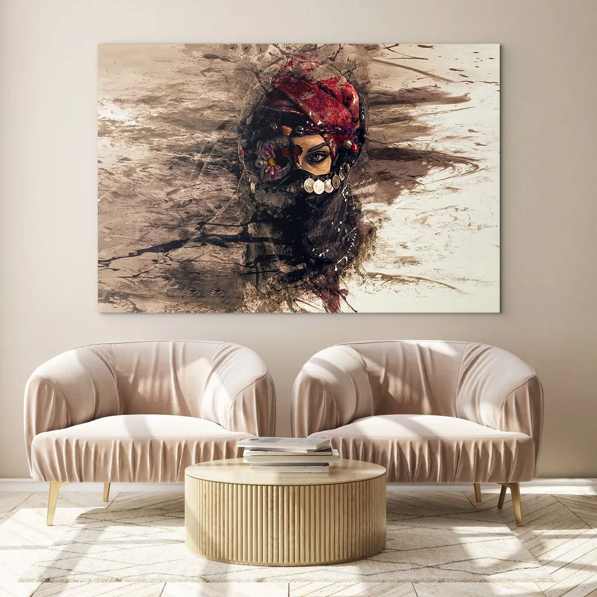 Obraz na skle - Přinejmenším znepokojující - 100x70 cm