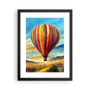 Plakát v černém rámu - V tichu je toho vidět víc - 30x40 cm