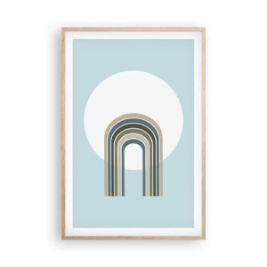 Plakát v rámu světlý dub - Neodolatelná přitažlivost - 61x91 cm