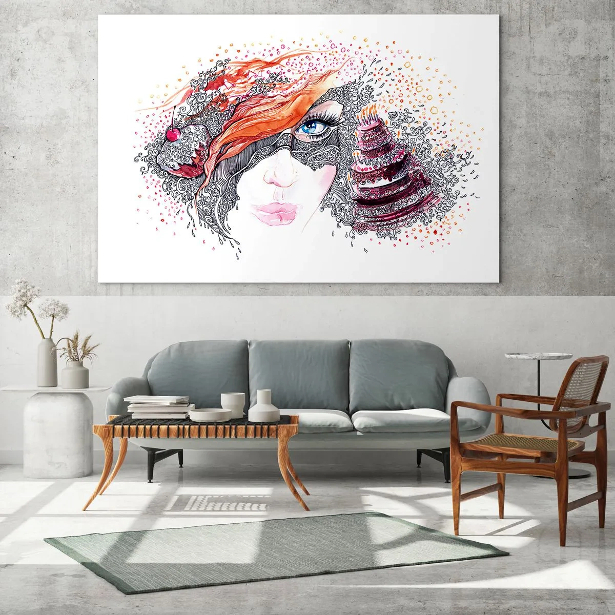 Obraz na skle - S ní je každý den svátek - 120x80 cm