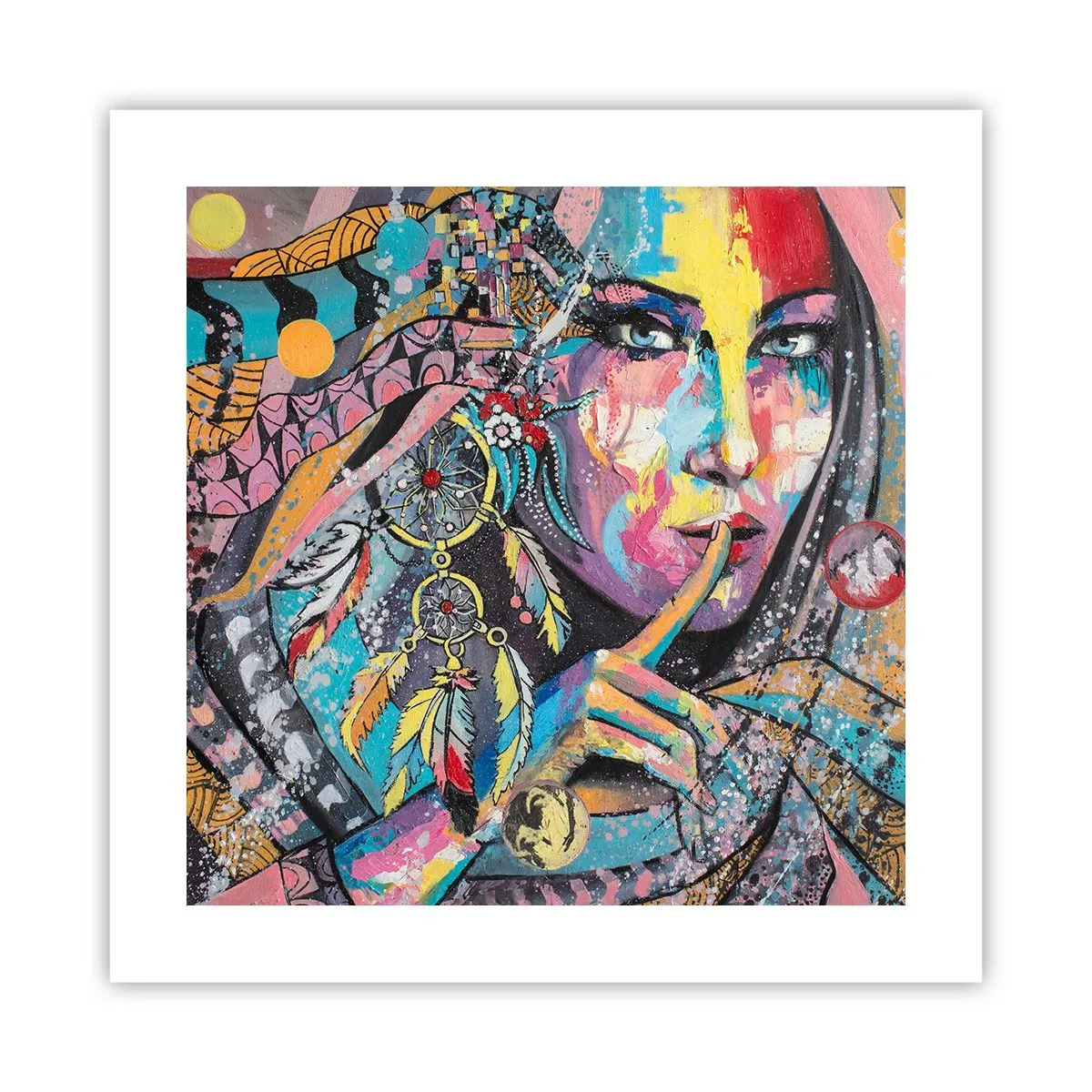 Plakát - Mlč, než pochopíš - 40x40 cm