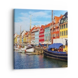 Obraz na plátně - Radostné nábřeží - 30x30 cm