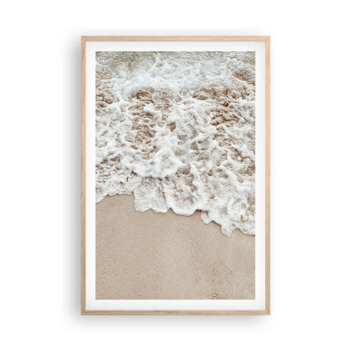 Plakát v rámu světlý dub - Hned se vrátím - 61x91 cm