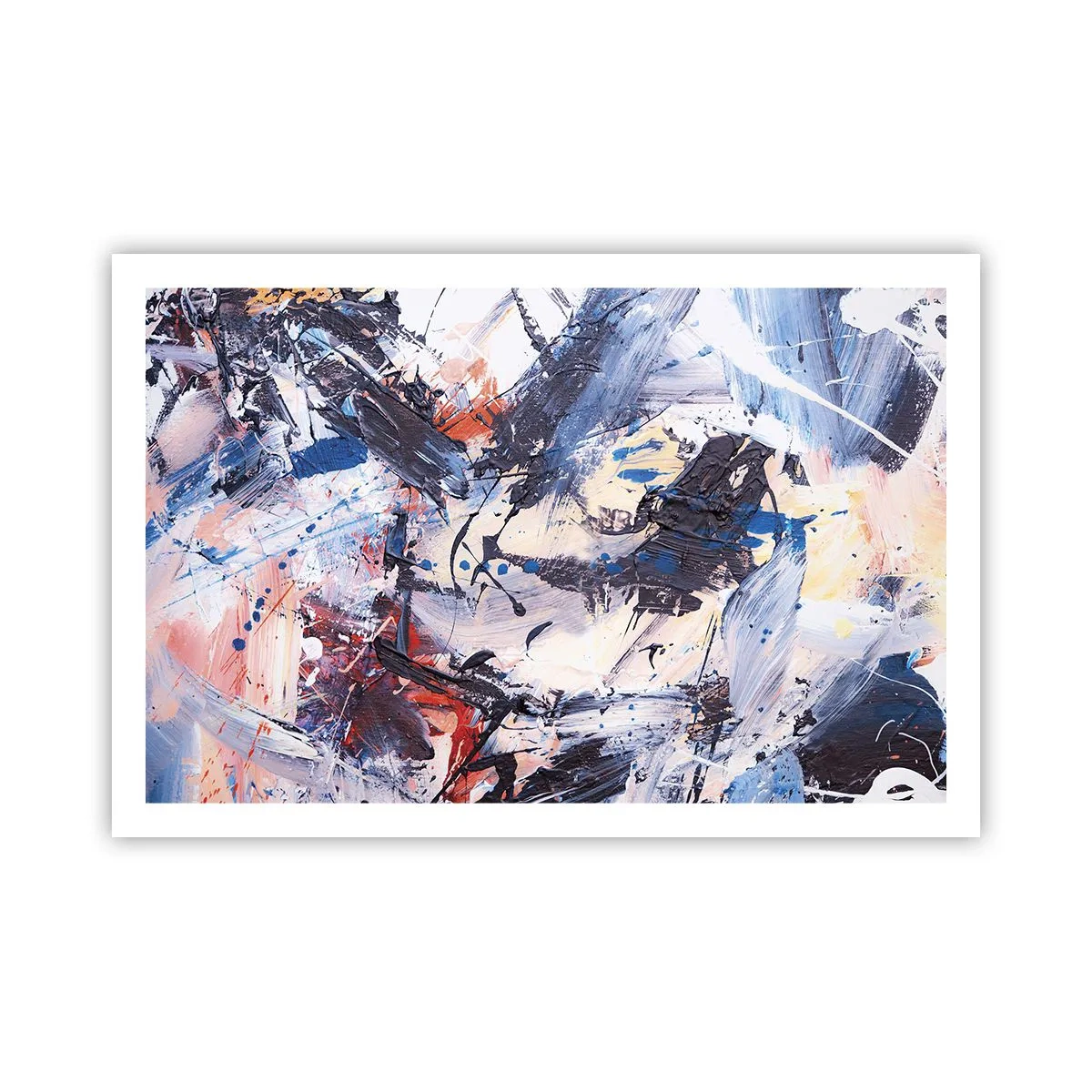 Plakát - Bláznivý tanec abstrakce - 91x61 cm