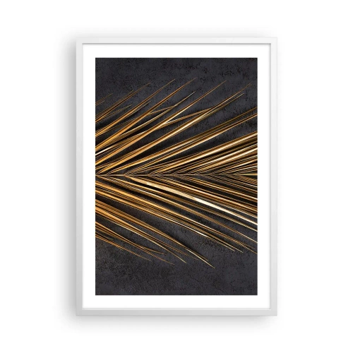 Plakát v bílém rámu - Zlato tropů - 50x70 cm
