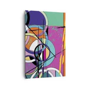 Obraz na plátně - Kruh za kruhem - 80x120 cm