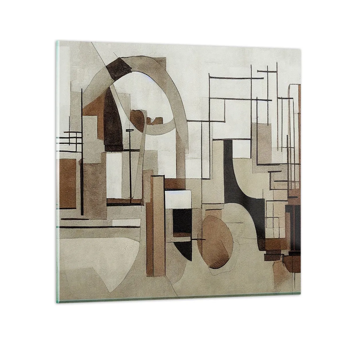 Obraz na skle - Městská krajina 2.0 - 40x40 cm
