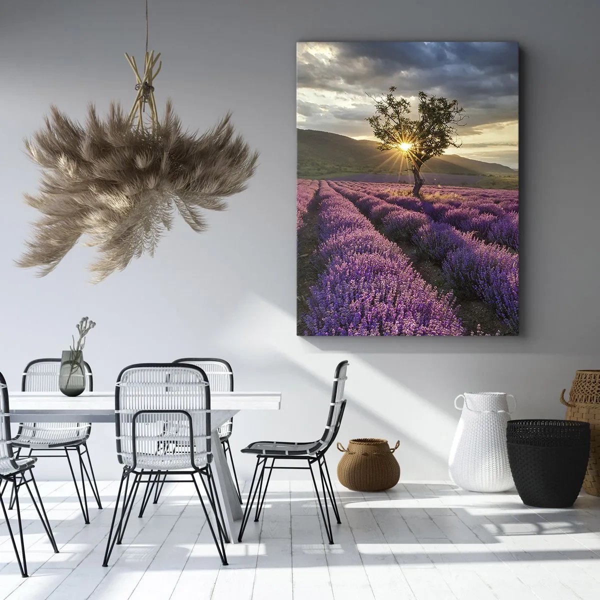 Obraz na plátně - Aroma v barvě lila - 80x120 cm