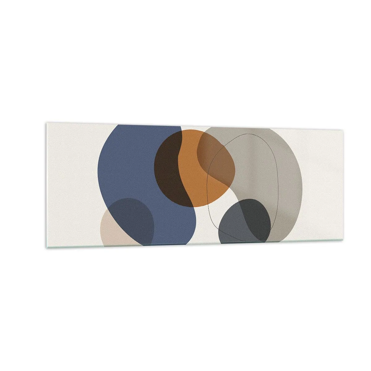 Obraz na skle - Kapky barev - 140x50 cm