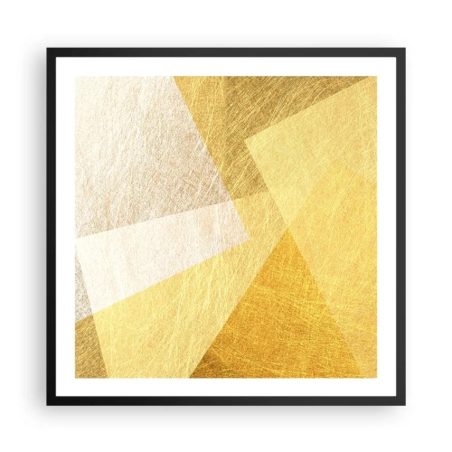 Plakát v černém rámu - Počasí geometrie - 60x60 cm