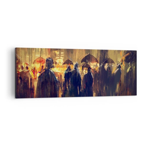 Obraz na plátně - Následovníci deště - 140x50 cm