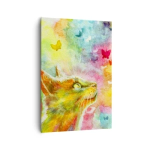 Obraz na plátně - Vymýšlí nesmysly v kočičím ráji - 70x100 cm