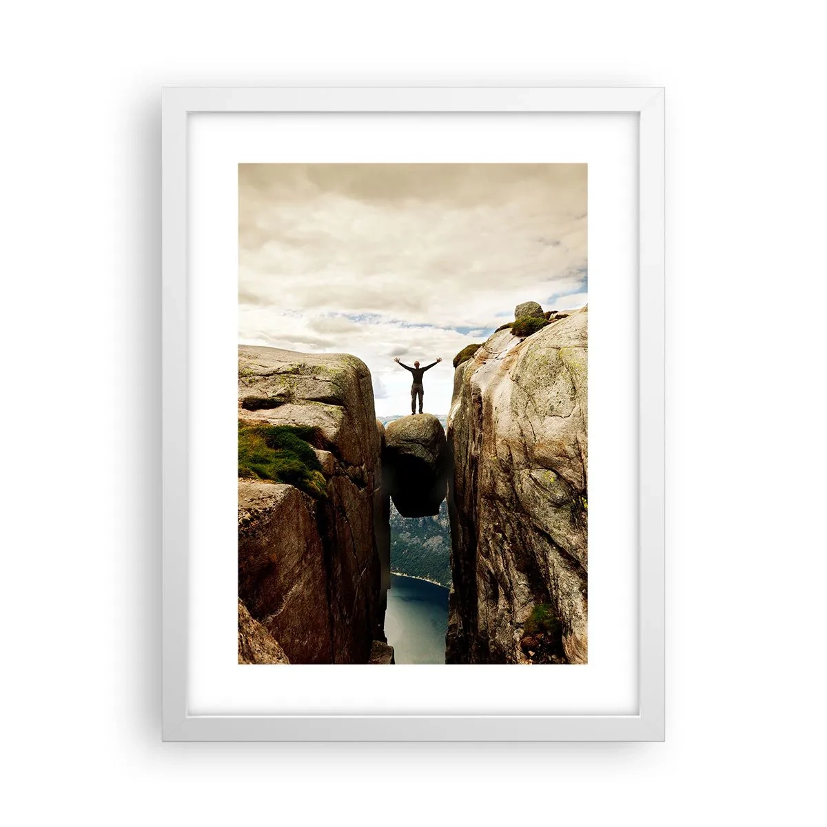 Plakát v bílém rámu - Jak se cítím?! - 30x40 cm