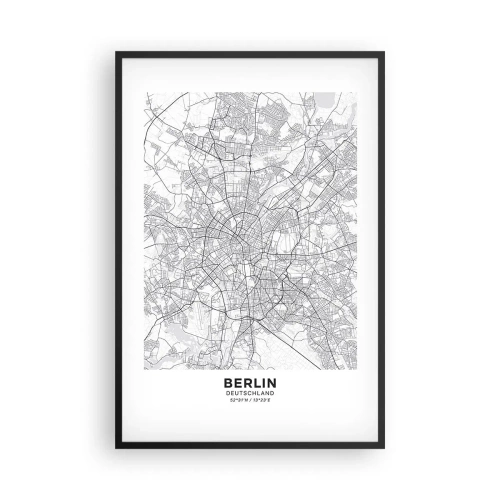 Plakát v černém rámu - Květ Berlína - 61x91 cm