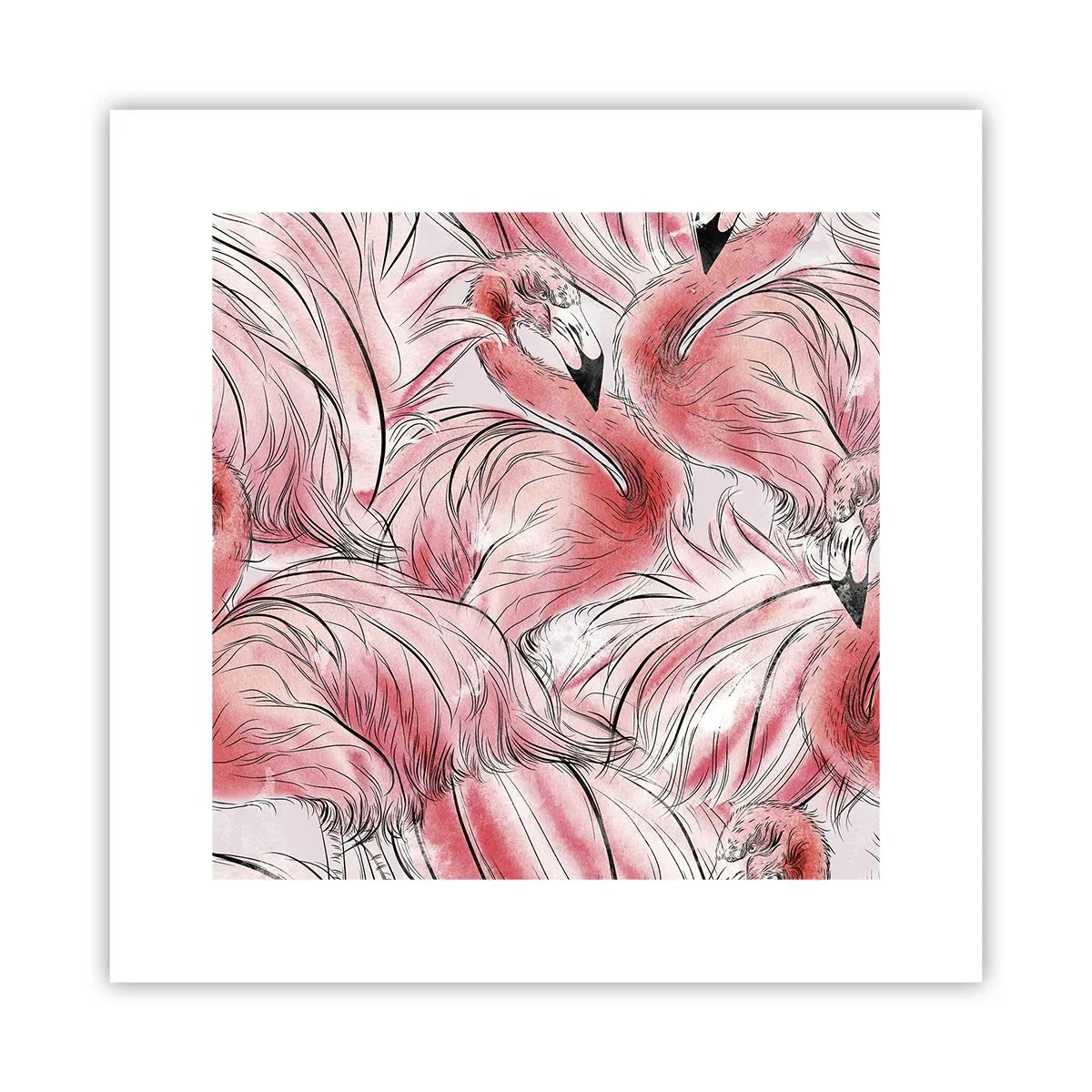 Plakát - Ptačí corps de ballet - 30x30 cm