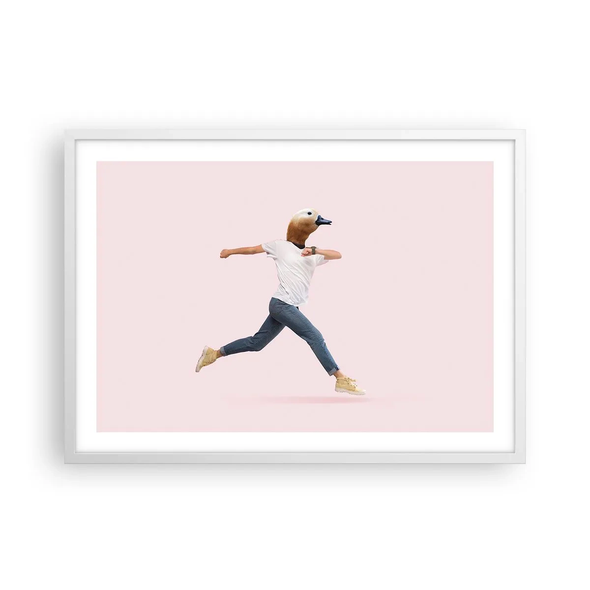 Plakát v bílém rámu - Špetka absurdity - 70x50 cm