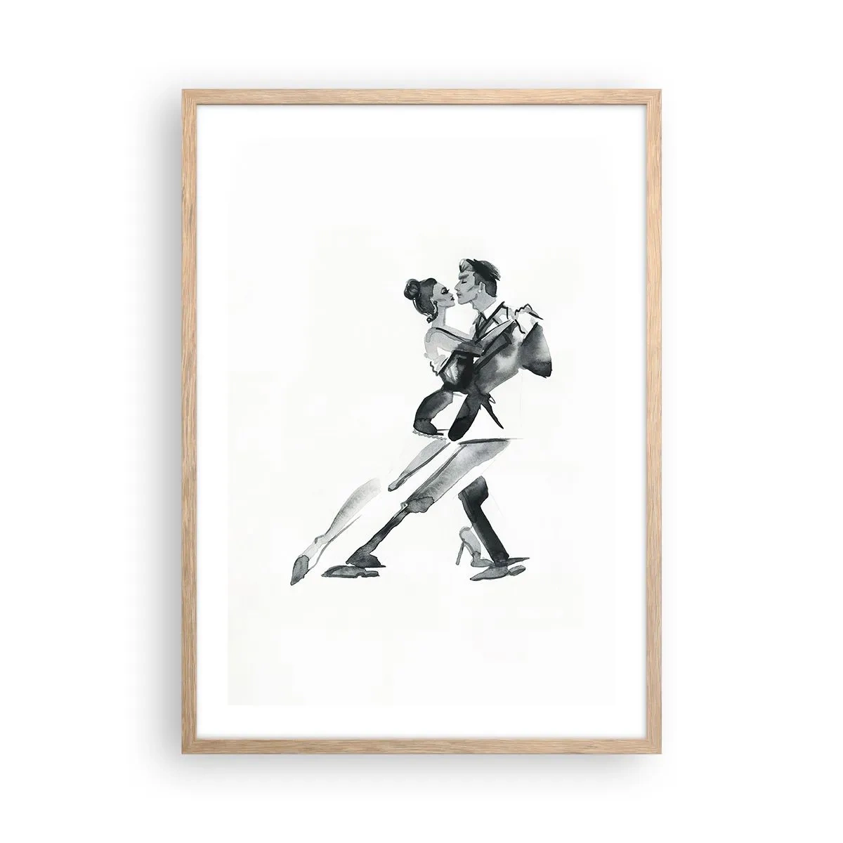 Plakát v rámu světlý dub - V jednom rytmu - 50x70 cm