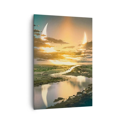 Obraz na plátně - Někde ve vzdálené galaxii - 70x100 cm