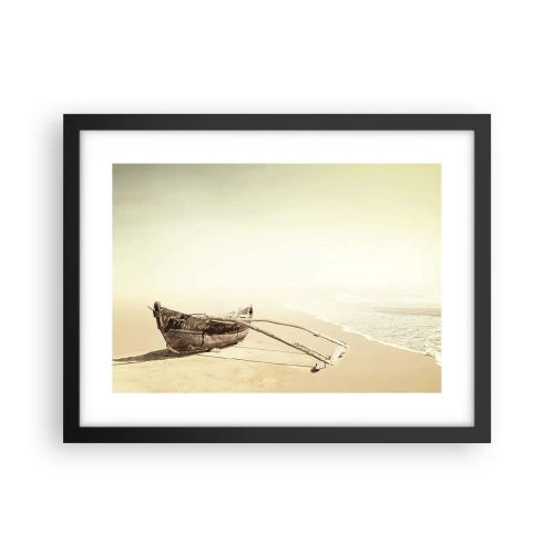 Plakát v černém rámu - Vzpomínka na jižní moře - 40x30 cm