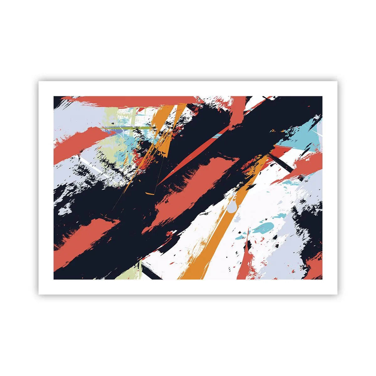 Plakát - Dynamická kompozice - 70x50 cm