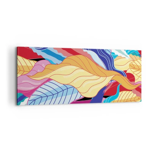 Obraz na plátně - Barevný nepořádek - 100x40 cm