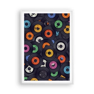 Plakát v bílém rámu - Barvy klasiky - 70x100 cm