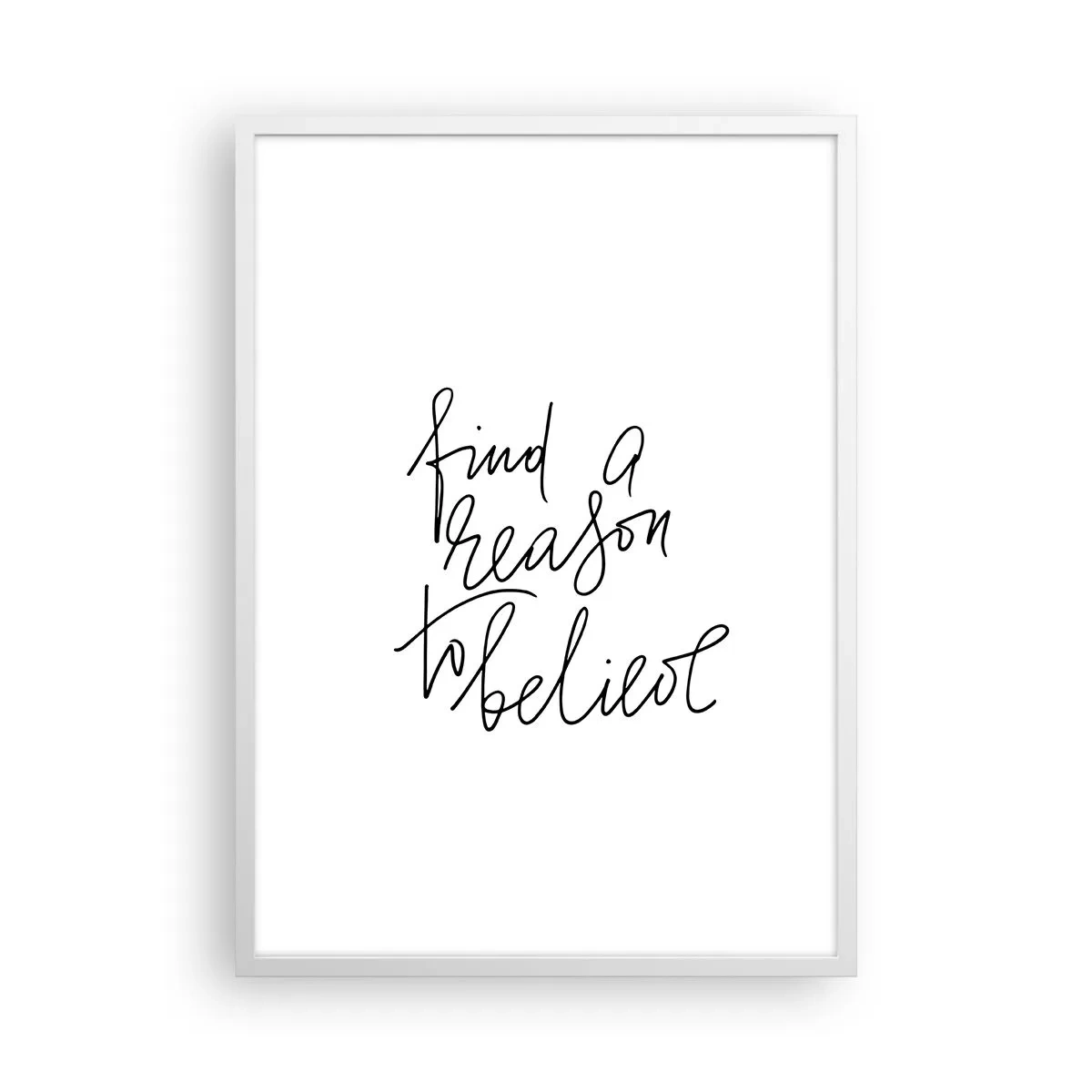 Plakát v bílém rámu - Je to možné - 50x70 cm