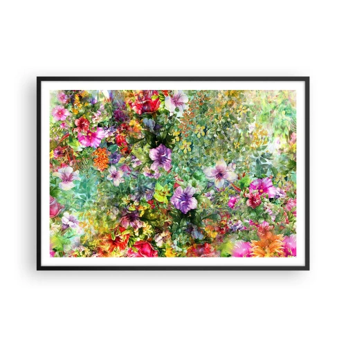Plakát v černém rámu - Do květů, k záhubě - 100x70 cm