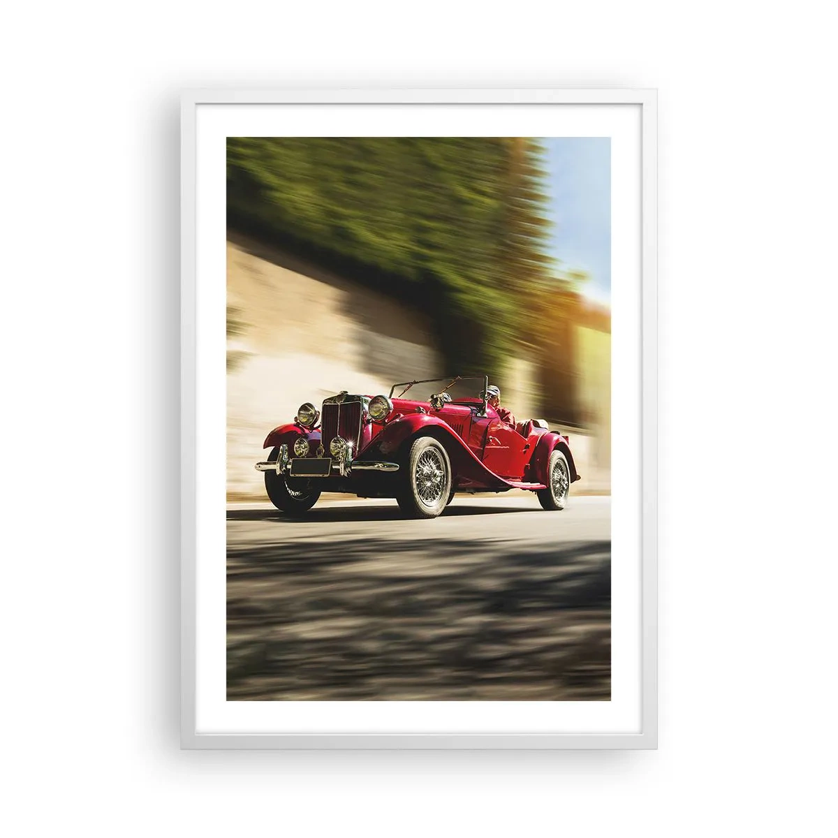 Plakát v bílém rámu - Krásnější než Níké Samothrácká - 50x70 cm