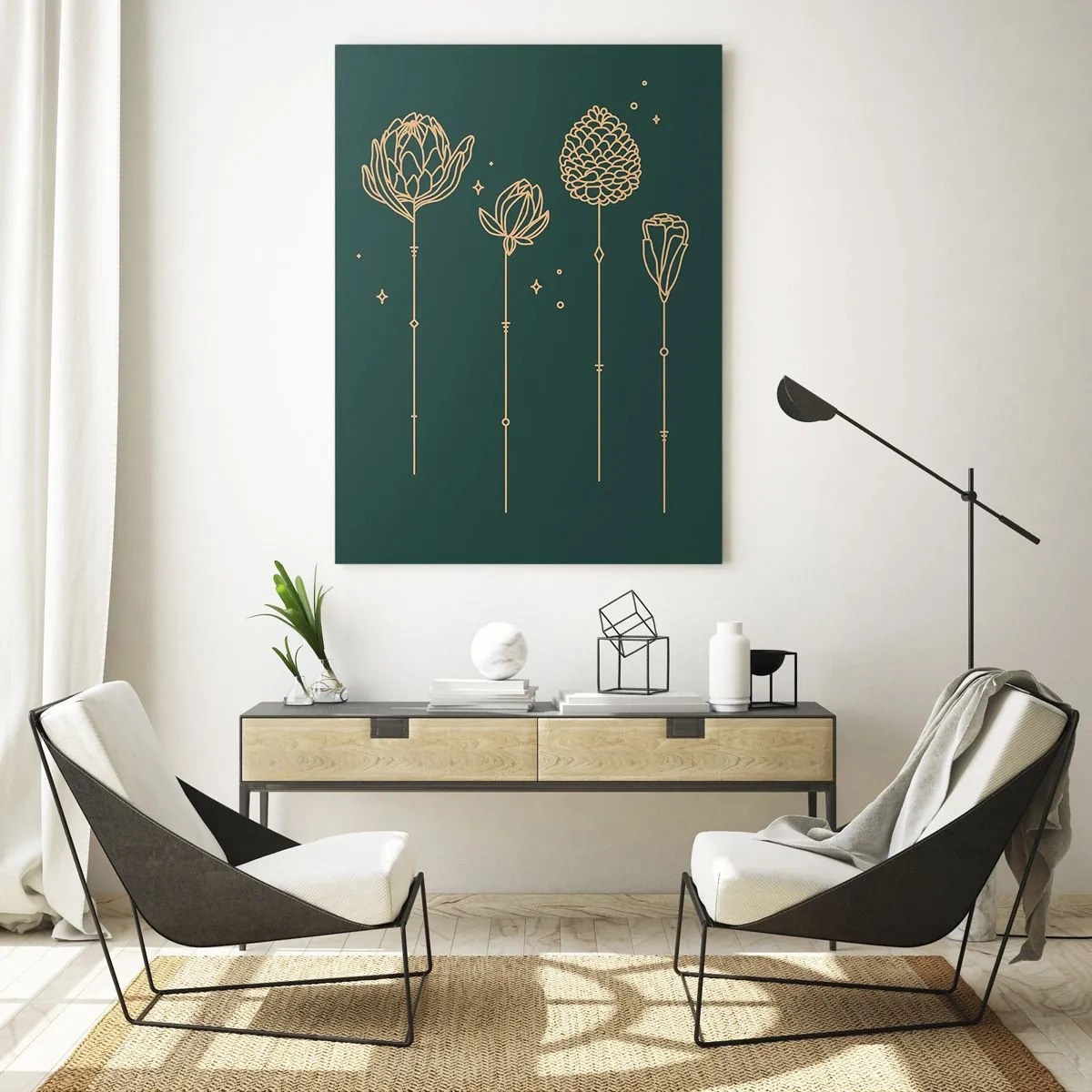 Obraz na skle - Bylinky - 50x70 cm